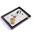 thumbnail image 5 of Japanese Zen Garden For Desk 6x4 Inches Large Tray White Sand River Rocks Pebbles Rake Tools Set Office Table Accessories Mini Zen Sand Garden Kit Med, 5 of 5
