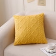 thumbnail image 3 of Paquete de 4 fundas de almohada de lana sintética, funda de almohada decorativa de terciopelo para sofá de granja, cojín bohemio cuadrado de felpa suave-45*45cm, 3 of 5