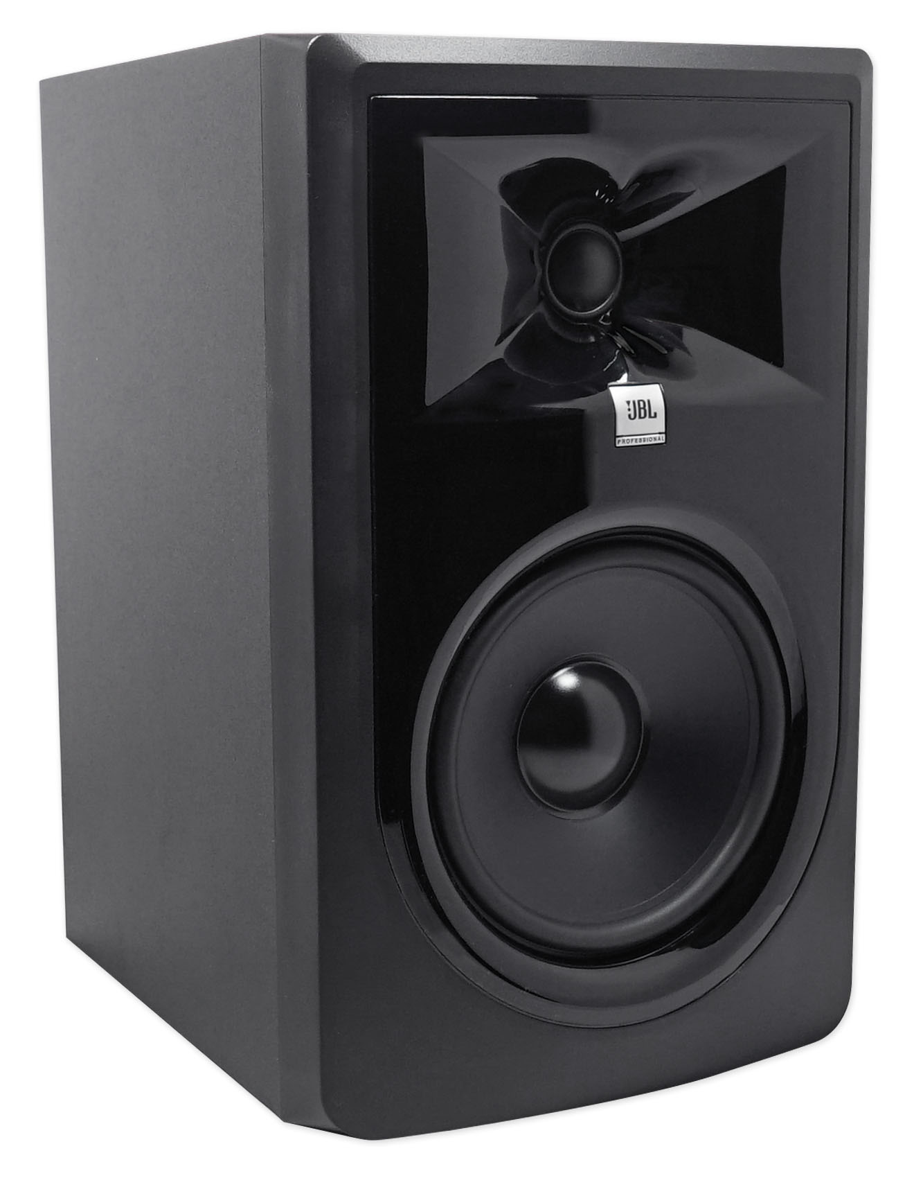 (2) JBL 306P MkII 6" Powered Studio Monitor Monitoring Speakers+White 29" Stands - image 2 of 11
