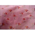 thumbnail image 4 of oneOone Cotton Silk Light Pink Fabric Flower Watercolor Dress Material Fabric Print Fabric By The Yard 42 Inch Wide, 4 of 4
