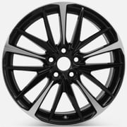 19 19x8 New Replacement Machined and Black Aluminum Alloy Wheel Rim for 2018-2020 Toyota Camry XSE | 75222