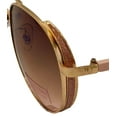 thumbnail image 3 of Isaac Mizrahi Metal Women's Rose Gold Aviator Sunglasses, 3 of 5