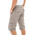 thumbnail image 4 of Notus Men's 100% Cotton Twill Cargo Shorts - Six Pockets, Comfortable & Durable Summer Wear Gray 38, 4 of 7