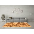 thumbnail image 3 of Ahgly Company Indoor Round Abstract Orange Modern Area Rugs, 6' Round, 3 of 4