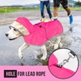 thumbnail image 6 of AUTOWT Dog Raincoat - Adjustable Waterproof Jacket with Reflective Strips & Storage Pocket for All Sizes, 6 of 7
