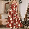 thumbnail image 4 of UngA Christmas Dresses for Women 1950S Retro Sleeveless Spaghetti Strap Dress 2025 Trendy Swing A-Line Flare Party Dress Women,Size XXL, 4 of 5