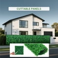thumbnail image 2 of 24Pcs 24x16 Artificial Grass Wall Panels - Boxwood Privacy Screen UV Protected Waterproof Indoor Outdoor Garden Fence Backyard, 2 of 11