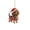 Red, variant on Dachshund Christmas Ornament, Funny Dog Holiday Tree Decorations, Xmas Decor for Car Backpacks