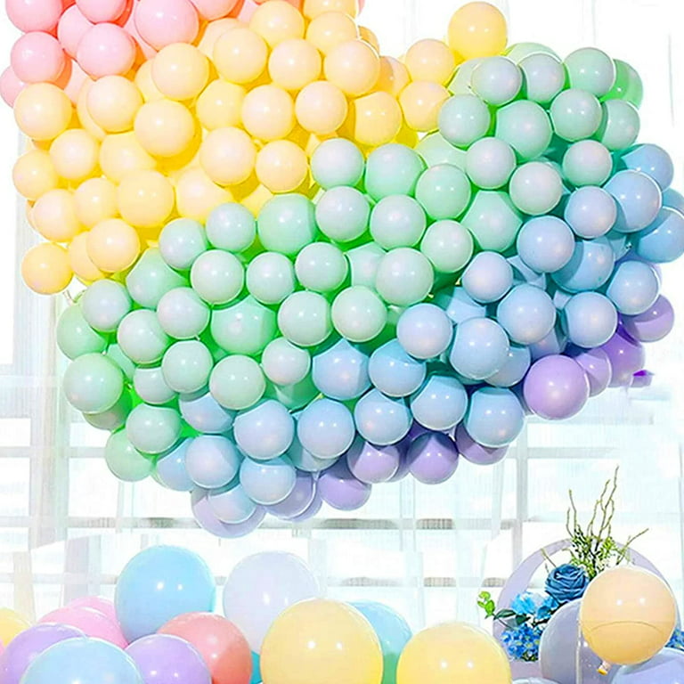 Pastel Balloons 110 Pcs Pastel Balloon Garland Kit Different Sizes 5 10 12 18 inch Pastel Rainbow Balloons for Baby Shower Wedding Party Decorations