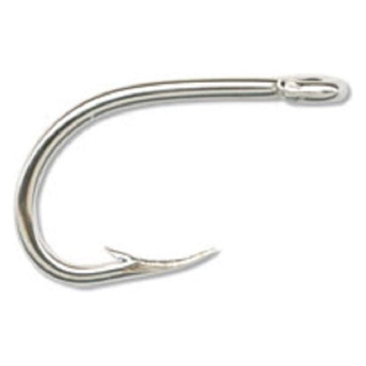 (4 pack) Mustad O'Shaughnessy Live Bait Hook (Nickel) - Size: 1/0 8pc