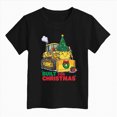 thumbnail image 5 of sdbrld Boys Christmas Short Sleeve Graphic Crewneck T-Shirt for Kids Holiday Black Sizes 7-8 Years, 5 of 5