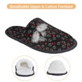 thumbnail image 3 of Fotbe Love Valentine's skull Pantuflas Peludas para Mujer con Estampado, Zapatillas de Peluche, Zapatos de Invierno para Casa, Uso Interior y Exterior-Medium, 3 of 8