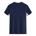 thumbnail image 4 of pstuiky camisetas para hombre, Blusa deportiva informal de color liso con cuello redondo y manga corta elástica para hombre camisas casuales para hombre xl, 4 of 6