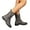 Grey, variant on Chenyee Women’s Combat Boots Lace Up Mid Calf Low Heel Chunky Platform Lug Sole Motocycle Booties