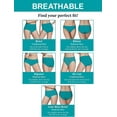 thumbnail image 6 of Fruit of the Loom Women's Breathable Underwear, Moisture Wicking Keeps You Cool & Comfortable, Available Size, Micro Mesh Hipster-10 Pack-Cream/Black/Grey, 10 Plus, 6 of 7