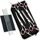 thumbnail image 1 of Juego de tijeras de belleza para perros, juego de mascotas redondas de acero inoxidable 4CR 5 perros y 5 gatos rosas Shuxiu Wang 9024719153469, 1 of 4