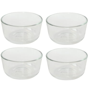 Pyrex 7202 1-Cup Round Glass Food Storage Bowl (4-Pack)