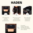 thumbnail image 3 of Haden Dual Brew 12 Cup Hot and Ice Digital Brew Coffee Maker, Black/Copper, 3 of 9