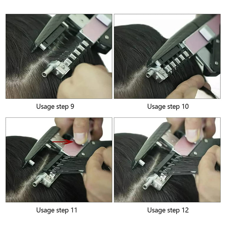 Miumaeov 6D Second Generation Seamless Hair Extension Machine No-Trace Hair  Connector Tool Kit No-trace Hair Extensions for Salon 