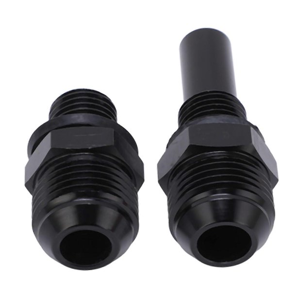 1 Pair 8ANx1/4NPS Aluminium Alloy Transmission Oil Cooler Adapter Fitting Replacement for GM Turbo 350 400 4L60E 200RLong