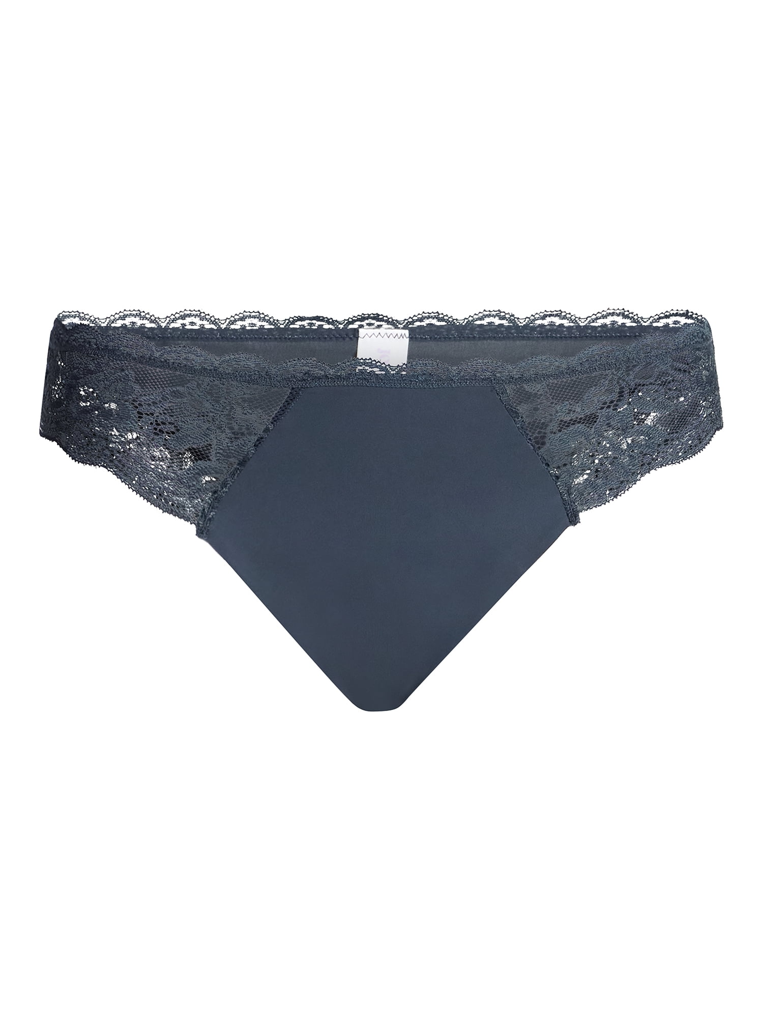 Joyspun Women's Microfiber and Lace Cheeky Panties, 3-Pack, Sizes XS-3XL