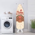 thumbnail image 3 of HELLHERO 15x54 Inches Polyester Ironing Board Protector Cover - Elastic Border Dustproof Covers for Home(Thanksgiving Turkey), 3 of 5