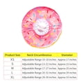 thumbnail image 3 of Pet Elizabeth Donut Collar - Soft Protective Recovery Neck Cone, Adjustable Anti-Bite Grooming Headgear for Dogs & Cats, Cute Costume for Post-Surgery Healing, Pink, L, 3 of 3