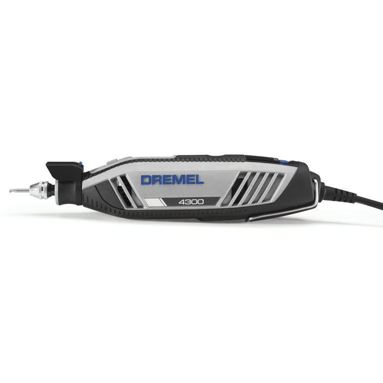 Dremel 4300 Corded Variable Speed Rotary Tool with 5 Attachments and 40  Accessories + Drill Press Workstation