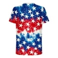 thumbnail image 5 of HONHUZH Mens Plus Size Summer Tops Retro 250Th Anniversary of The United States Print Shirt Patriotic Flag USA Tshirt, 5 of 5