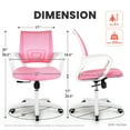 thumbnail image 2 of NEO CHAIR Ergonomic Office Chair, Lumbar Support, Adjustable Height with Armrests for Adults (Pink), 2 of 6