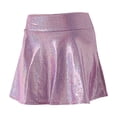 thumbnail image 5 of Shorts for Girls Shiny Flared Metallic Skater Skort, 5 of 5