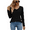 Black, variant on AELand Womens Sweaters, Casual V Neck Long Sleeve Tops and Blouses For Spring & Fall & Winter