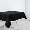 thumbnail image 3 of BalsaCircle 54" x 54" Black Cotton Square Tablecloth Reception Catering Dining Table Linens, 3 of 7