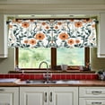 thumbnail image 3 of Yayeee Kitchen Curtains Set of 2 Light Filtering 57"x24" Over Sink Window Panels, Flowers Pattern, 3 of 7