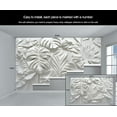thumbnail image 5 of Stereo Monstera Wall Mural, Modern Leaves Wallpaper, Nordic Art Custom Photo Wallpaper Wall Decals For Bedroom Living Room Wall Decor 197"W x 118"H (Not Peel and Stick), 5 of 6