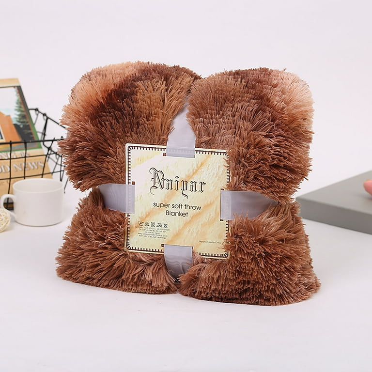 Winter soft shaggy blanket clearance