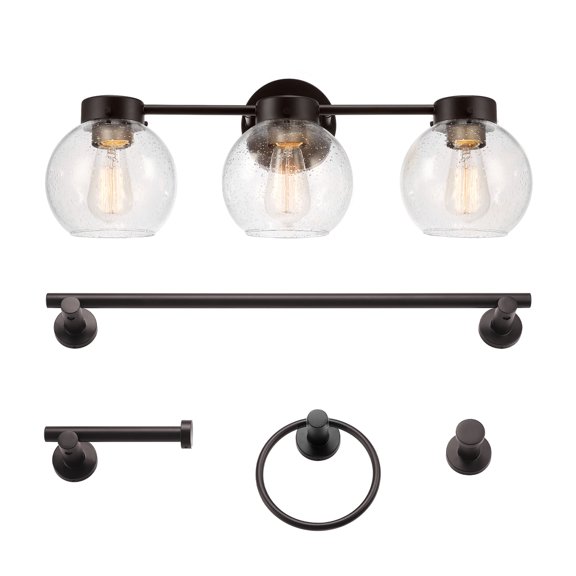 Globe Electric 91009582 Thalia Bathroom Vanity Set - Satin