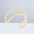 thumbnail image 4 of KAKOWELY Manchette d'Oreille en Acier Inoxydable Non Percée Croisée Clip sur Oreille Cartilage (Doré)0.47"X0.55"X0.39 Pouces, 4 of 4