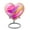 Pink-48, variant on MUKTIVE Pink Abstract Miniature Small Cremation Urn, Mini Ash Handcrafted Funeral Urn for Ashes, Keepsake Heart Urns, Memorial Gift for Loss of Grandmother, Urns for Women, 3 Inch