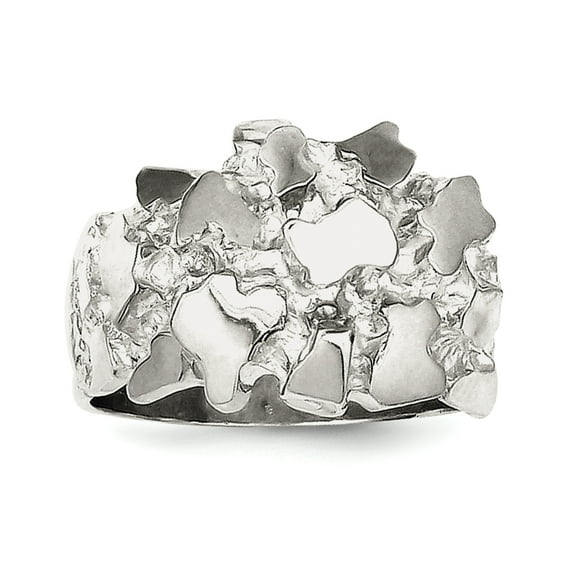 Sterling Silver Men's Nugget Ring