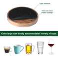 thumbnail image 6 of Coasters for Drinks Absorbent 5 Pack, Coasters for Coffee Table with Holder, Non-Slip, Non-Stick, Suit for Kinds of Cups 4.3 inch Black, 6 of 7