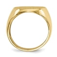 thumbnail image 2 of 14k Yellow Gold 20.0x16.5mm Mens Signet Ring Man   For Dad Mens  For Him, 2 of 9