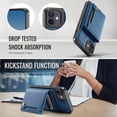 thumbnail image 6 of ELEHOLD Case for iPhone 14 Pro Max, 2-in-1 Detachable Magnetic Leather Wallet Case with RFID Blocking,Blue, 6 of 8
