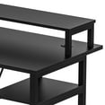 IRONCK L Shaped Computer Desk Drafting Table with Storage Shelves, MDF