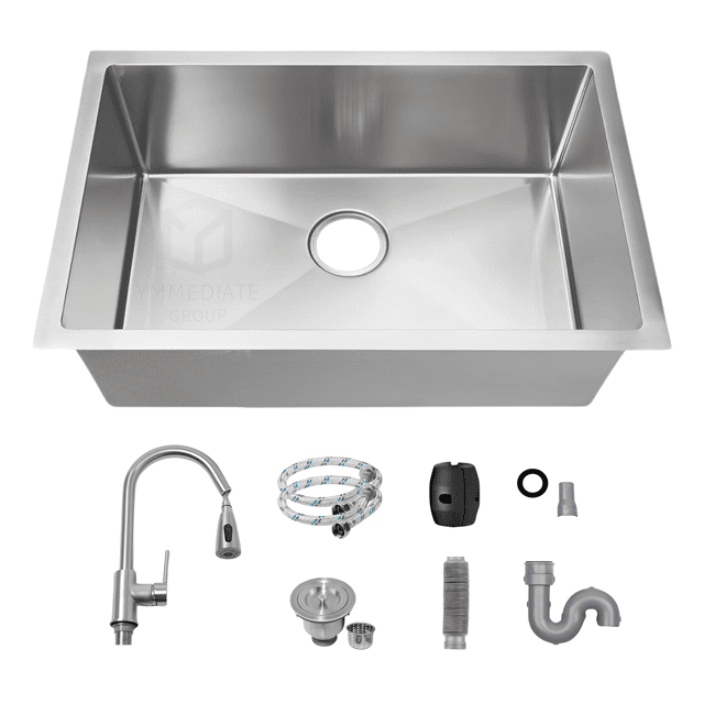 Fregadero De Acero Inoxidable 304 YMA Home Cal. 18 Kit Accesorios