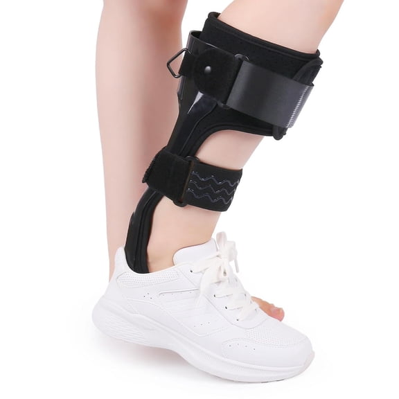DUPAI Drop Foot Stabilizer for Men & Women - Afo Foot Drop Brace - Drop Foot Braces for Walking - Afo Brace Walking with Shoe - Ankle Foot Orthosis for Stroke (Right, Medium)
