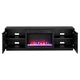 thumbnail image 3 of Mansfield Rectangular TV Stand with 26" Crystal Fireplace for TV's up to 78" in Black Grain, 3 of 8
