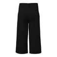 thumbnail image 5 of BUWTTER Mens Capri Pants Flat Front 3/4 Length Trouers Summer Lightweight Breathable Straight Leg Shorts with Pockets Black XL, 5 of 5