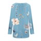 thumbnail image 5 of ICHUANYI Clearance Women's Fashion Loose Long Sleeve Round-Neck Blouse Christmas Printing T-Shirt Tops(Blue, L) ICHUANYI WER2023081507905, 5 of 5