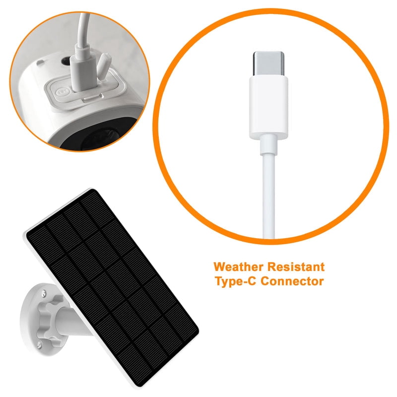 Toucan Wireless Security Camera S4 2K Video, and EcoPower Solar Charger Bundle, No Monthly Fees, Weatherproof, 2.4 GHz Wi-Fi, Rechargeable, Smart PIR Motion Sensor, Auto Greetings, two-way talk